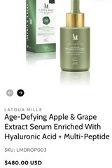 Latoua Mille Age-Defying Apple Grape Extract Serum Hyaluronic Acid 30ml