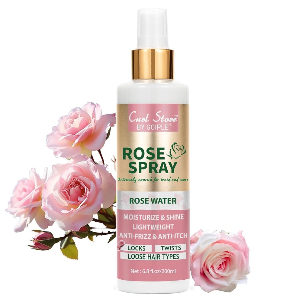 6.8Fl.oz Rose Water Hair Spray for Scalp Moisturizing, Natural Loc Gel for…