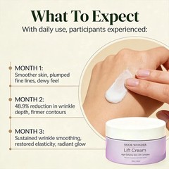 Noor Wonder Lift Cream Anti-Wrinkle Firming Anti-Aging Skin Care 60ML