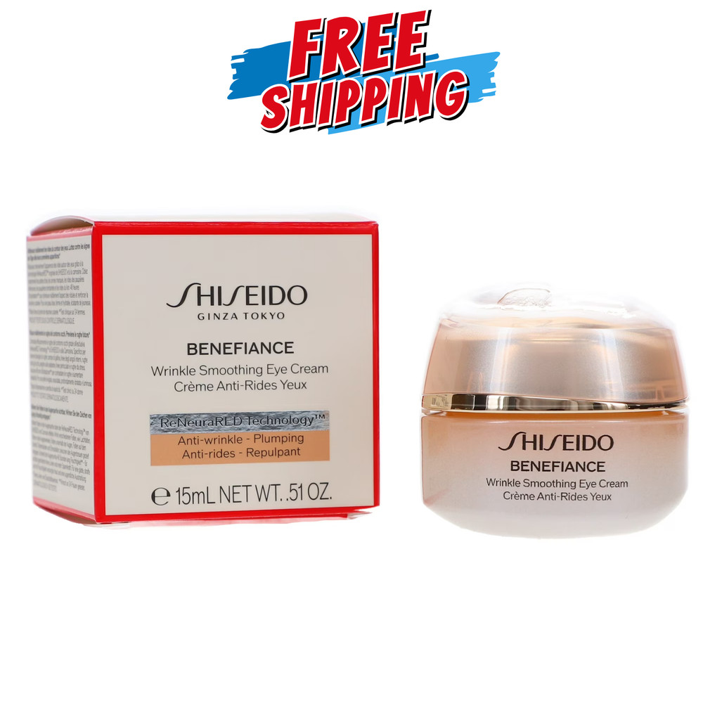 Shiseido Benefiance Wrinkle Anti-aging Smoothing Eye Cream 0.51oz / With Box