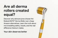 Reiland ZGTS Derma Roller – Microneedling Tool for Face & Hair Regrowth 6 Sizes