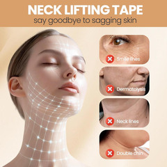 Neck Lift Tape, 40Pcs Neck Tape Lifting Invisible, Instant Neck & Face Tightenin
