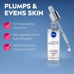 NIVEA Cellular Expert Filler Serum 20% Hydra Elixir Hyaluronic Acid 30ml NEW
