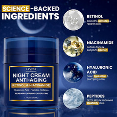 Night Cream for Women anti Aging – Night Moisturizer for Face with Retinol, Pept