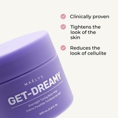 Maelys Get-Dreamy Overnight Toning Body Whip – 6.8 Fl Oz/200 ML New in Box