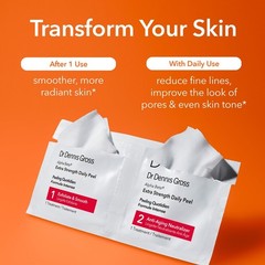 Extra Strength Daily Peel Pads – 2-Step Exfoliating Treatment for Anti-Aging, Sm