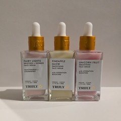 Truly Face Serum Bundle 1.7oz each Pineapple Glow,Fairy Lights,Unicorn Fruit