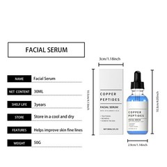 3PCS Copper Peptide Serum Hyaluronic Acid Hydrating Firming Face Serum 30ml each