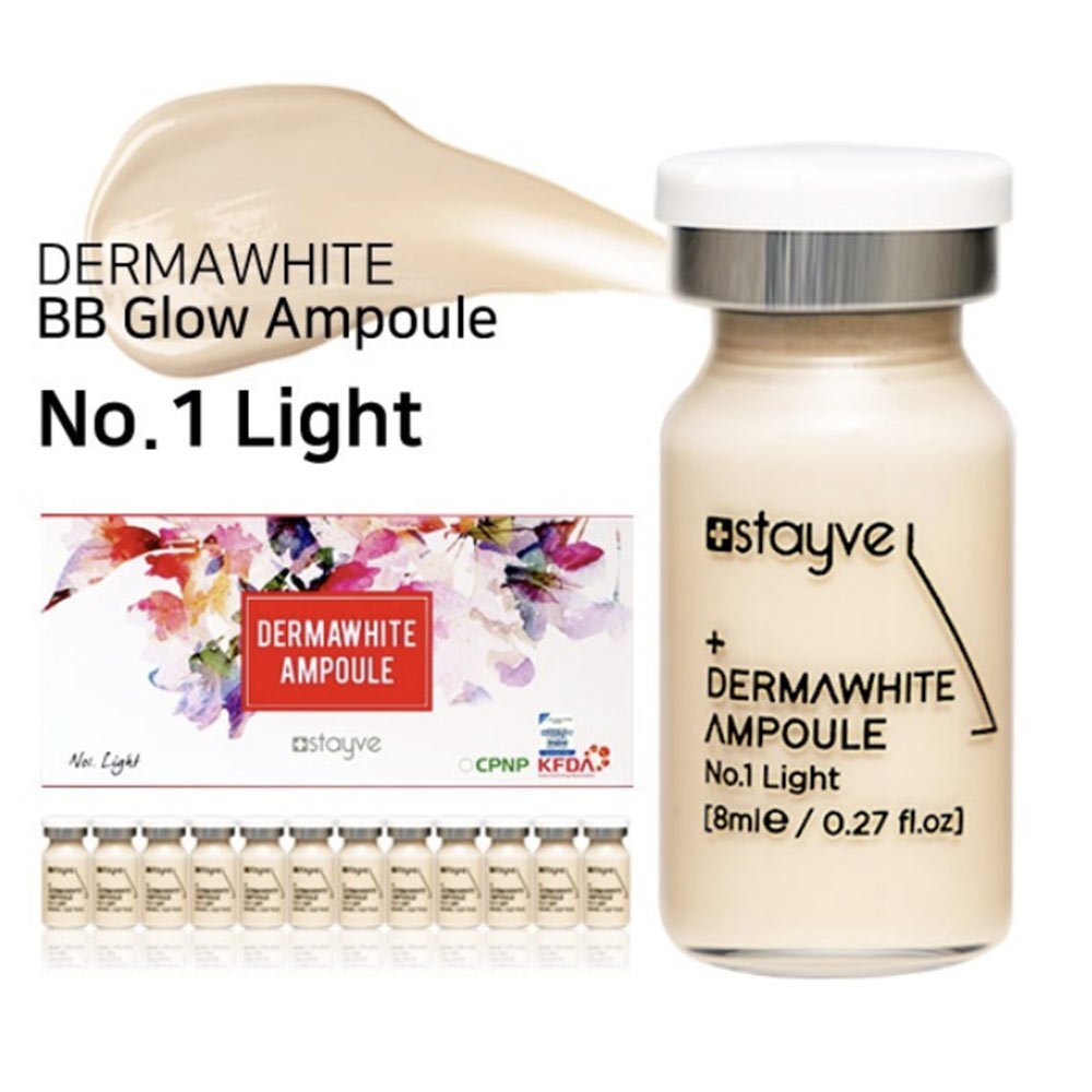 Stayve DermaWhite Light No. 1 Ampoule Kit Korean BB Shine Glow