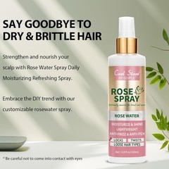 6.8Fl.oz Rose Water Hair Spray for Scalp Moisturizing, Natural Loc Gel for…