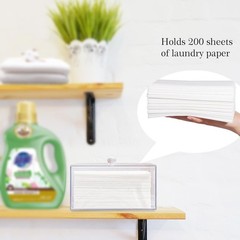 zoocatia Farmhouse Laundry Dryer Sheet Holder Clear Detergent Pods