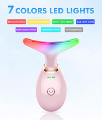 Red-Light-Therapy-for-Face-and-Neck, 7 Color Face Massager Tool for Wrinkles, Do