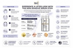 NEW ROC DERM CORREXION FIRMING 3 in 1 SERUM STICKS ADVANCED RETINOL, 2 PK 1oz Ea