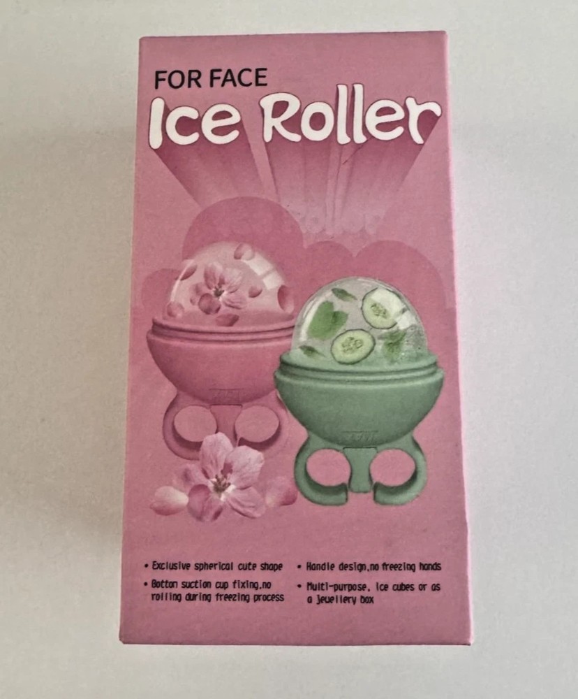 2 Pack Ice Roller for Face, Ice Cube Roller for Face Neck Body and Eye Ice Face