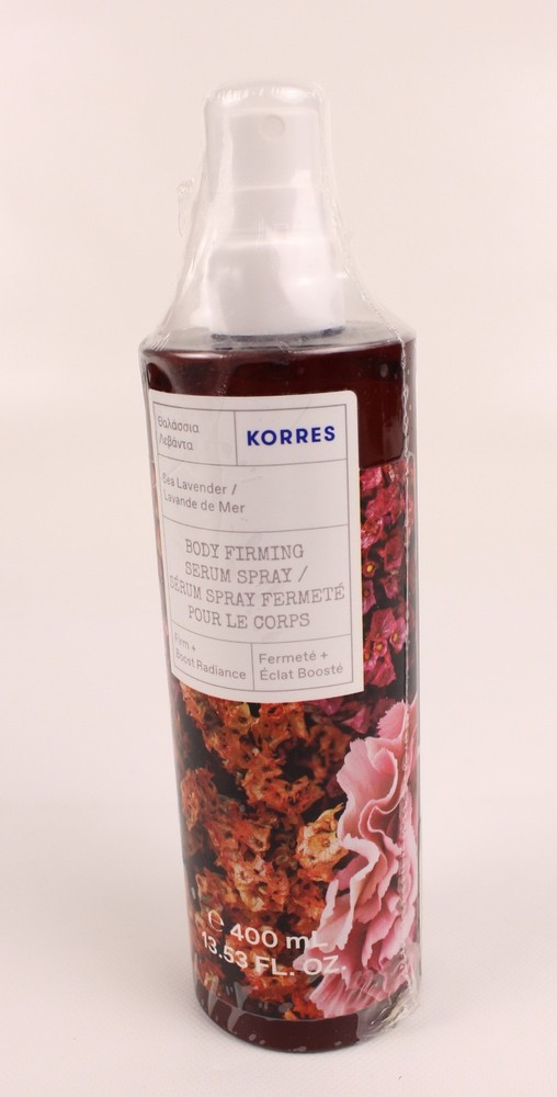 New & Sealed Korres Body Firming Serum Spray Sea Lavender 13.53 oz 400 mL