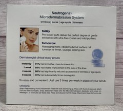 Neutrogena Microdermabrasion System Kit + 12 Rejuvenating Puffs New in Box Seal