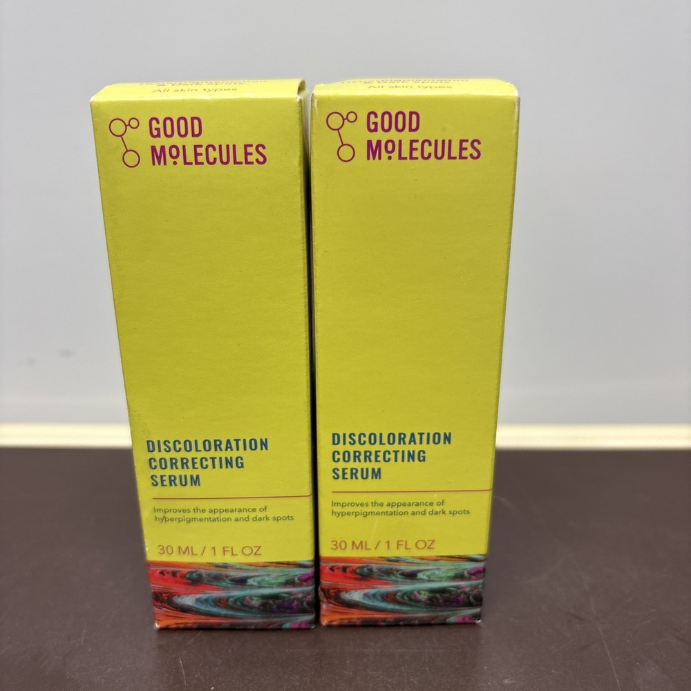 2 Pack Of Good Molecules Discoloration Correcting Serum 1 oz Bottles