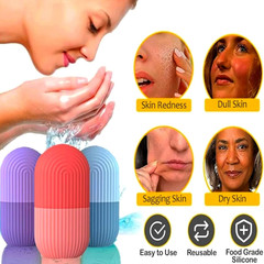 Pack of 3- Ice Roller for Face, Eyes, Body Massage. Natural Cold Therapy to Elim