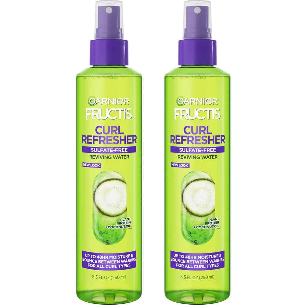 Garnier Fructis Curl Refresher Reviving 8.5 Fl Oz (Pack of 2), Light Blue