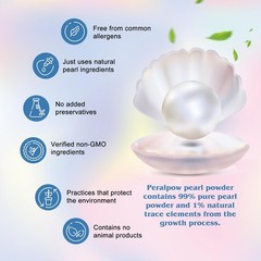 Organic Pearl Powder for DIY Skincare – Brightening, Anti-Aging, Hydrating, 100g