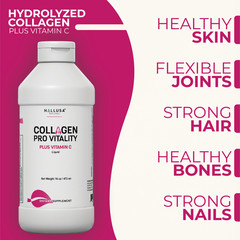 COLLAGEN LIQUID & BIOTIN Perfect formula for skin care and beauty 48 OZ +60 Cap
