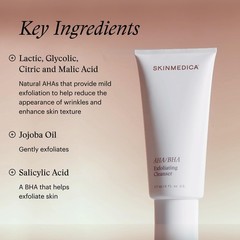 SkinMedica AHA/BHA Exfoliating Cleanser 177.4ml 6oz BRAND NEW FAST SHIP