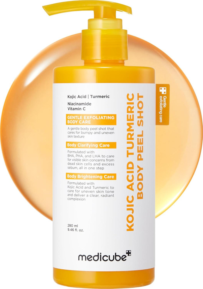 Kojic Acid & Turmeric Body Peel Shot for Brightening & Exfoliating 9.46 Fl.Oz