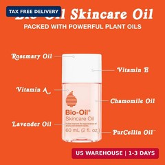 Bio-Oil Skincare Body Oil Serum, Face and Body Moisturizer with Vitamin E & A, f