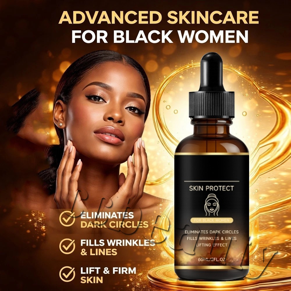 Skin Protect Serum Black Women Gentle Facial Skin Care Moisturizing Serum 1PC