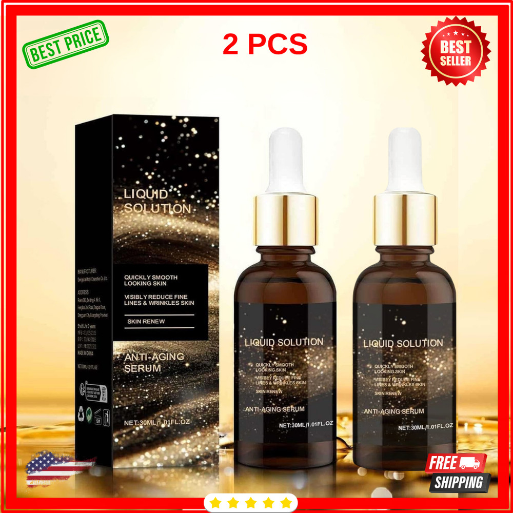 2 PCS Olavita Liquid Solution Anti Aging Serum, Intensely Firms Skin Antiaging..