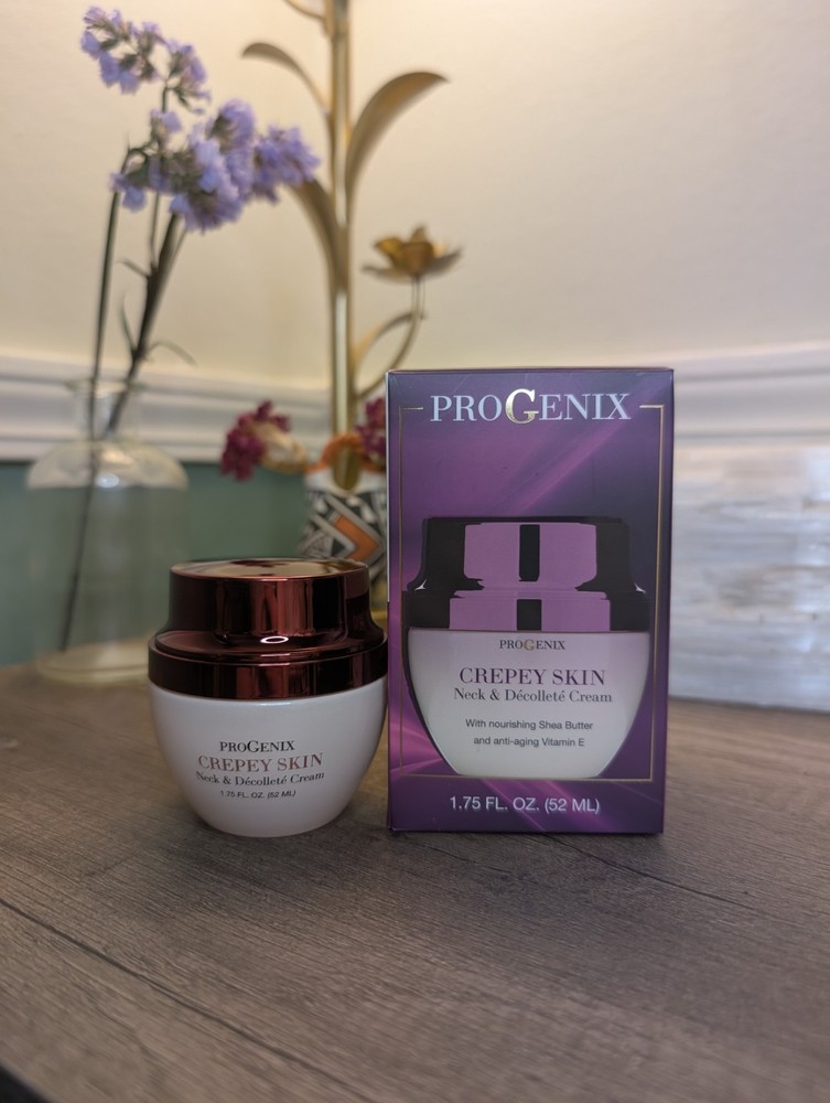 ProGenix Crepey Skin Neck & Decollete Cream 1.75oz Firming Anti Aging