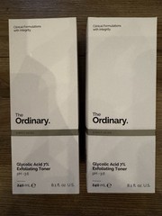 2x~The Ordinary~Glycolic Acid 7%~Exfoliating Toner~100ml / 3.4 fl oz each~NIB~