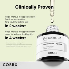 COSRX Retinol 0.5% Anti-aging Serum Retinoid Treatment for Face & Neck