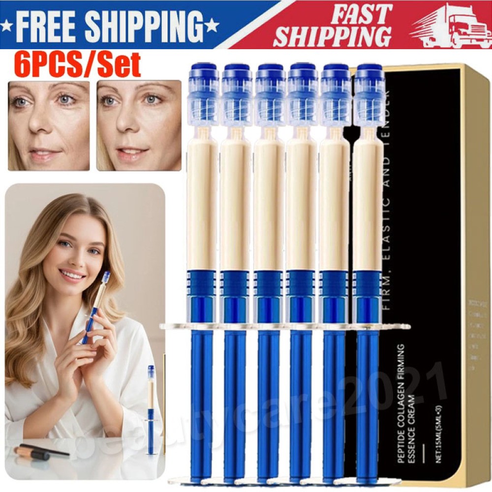Enhanced 6Pcs Polypeptide Collagen Elastic Essence Cream Anti-Wrinkle Micro-Mole