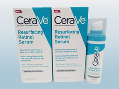 CERAVE RESURFACING RETINOL SERUM 1 OZ BOXED LOT OF 2