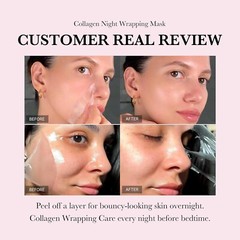 Medicube Collagen Overnight Wrapping Peel Off Facial Mask Pack FREE SHIPPING