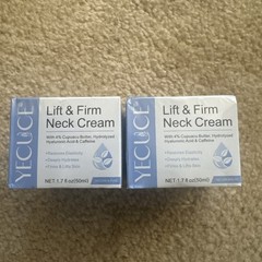 (2 PACK) Yecuce Lift & Firm Neck Cream W/ 4% Cupuacu Butter & Caffeine 1.7 FL OZ