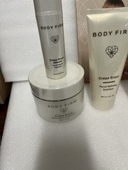 The Body Firm Crepe Erase Face And Body Bundle Lot Facial Repair Firm Exfoliant