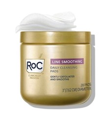 RoC Line Smoothing Daily Cleansing Pads 28ct 3″ Gentle Resurfacing Disks