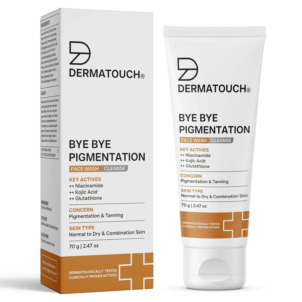 DERMATOUCH Bye Bye Pigmentation Face Wash Anti Pigmentation 70G | Pack of 1