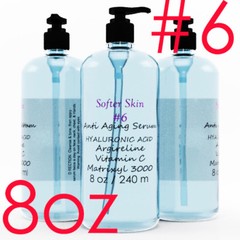 #6 8 OZ 100% Pure Hyaluronic Acid with Vitamin C Argireline & Matrixyl 3000