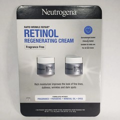 2 Pack Neutrogena Rapid Wrinkle Repair Regenerating Cream Fragrance Free 1.7oz