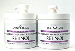 2 Pack SkinCare Professional Size Retinol 3-in-1 Cream 16.9oz Face Neck Hands