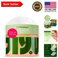 Hydrating Toning Polish Pads – Korean Skincare with Snail Mucin & Niacinamide…