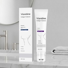 New Collagen Fullerene Neck Moisturizer Cream Firming Tightening with Roller 50g