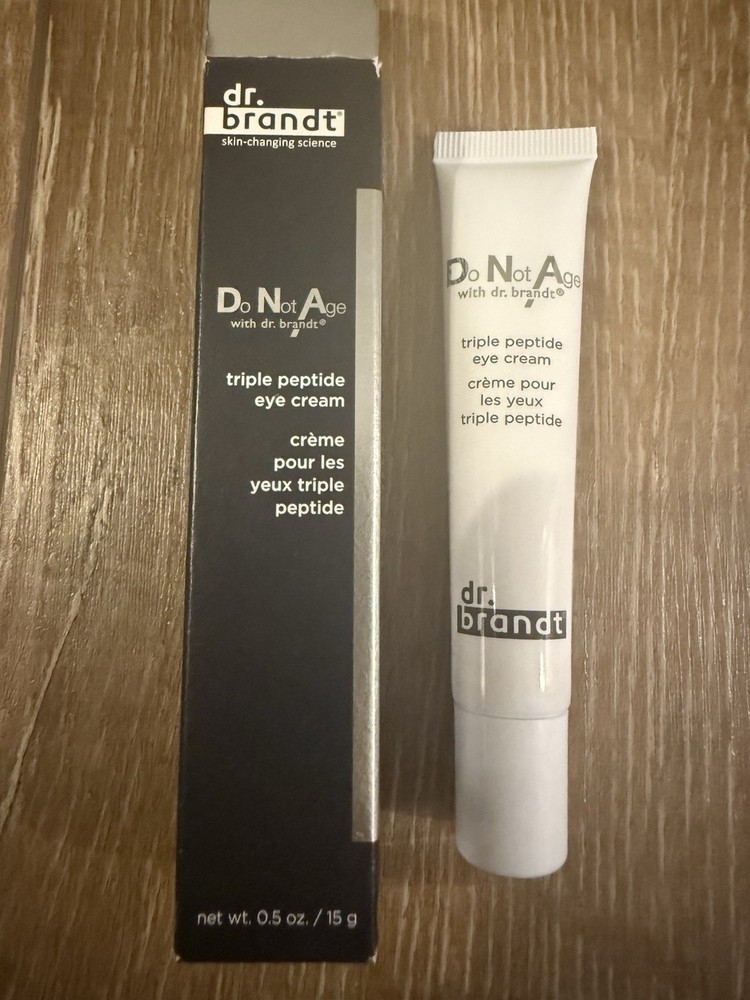 DR. BRANDT SKINCARE Do Not Age (DNA) Triple Peptide Eye Cream 0.5 oz / 15 g