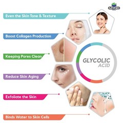 Myoc Glycolic Acid Liquid 100% Pure & Orginal Ingredients – {115ml/3.8oz} Pack 2