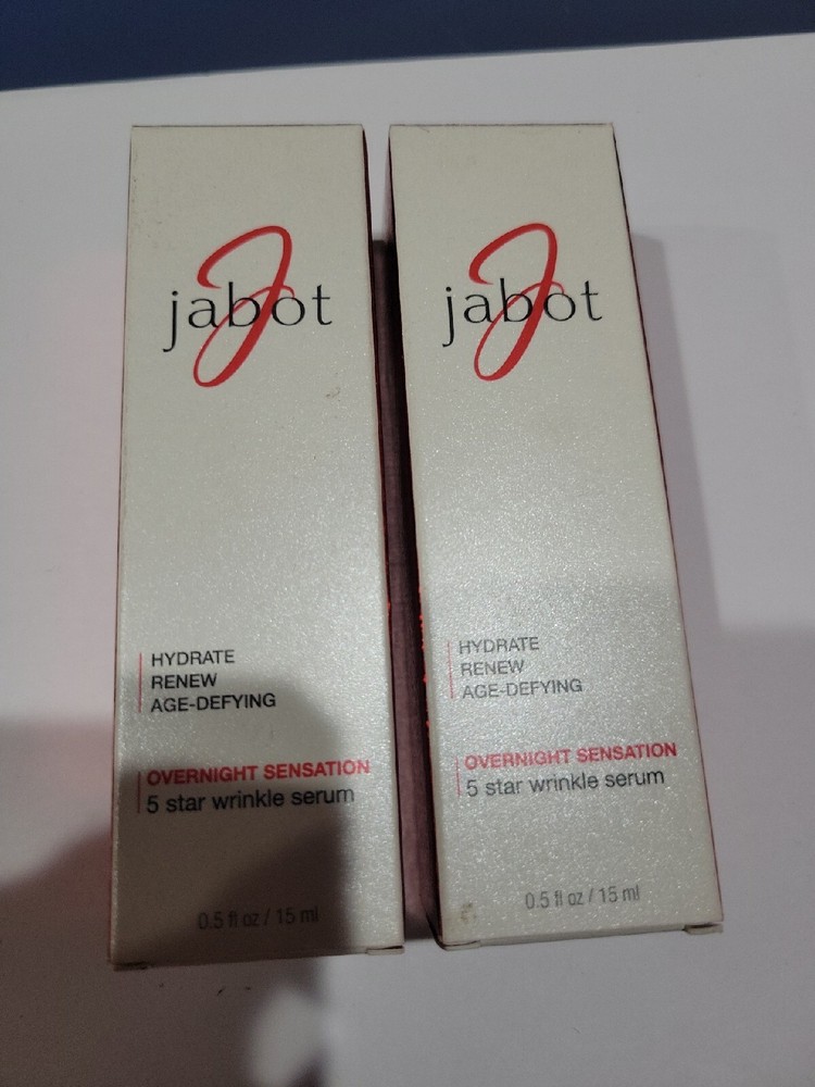 2-PACK Jabot OVERNIGHT SENSATION 5 star wrinkle Serum 0.5oz SEALED