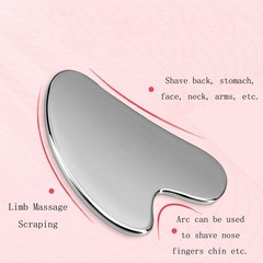 YAMHOHO Stainless Steel Gua Sha Facial Tools Guasha for Face Metal Gua Sha Tight