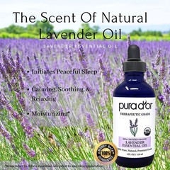 PURA D’OR PURADOR Organic Lavender Essential Oil 4 fl oz